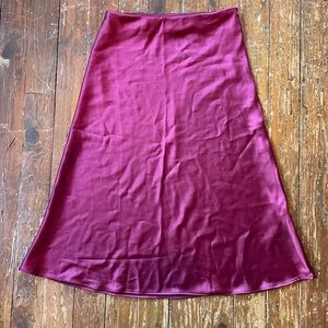 Burgundy Altar’d State Midi Skirt